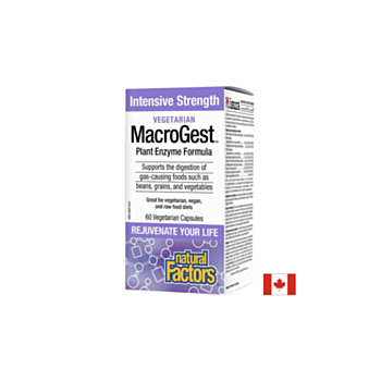 MacroGest™ Plant Enzyme Formula - Храносмилателни ензими, 60 капсули Natural Factors