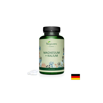 Magnesium + Kalium/ Магнезий + Калий, 180 капсули, 100% Vegan Vegavero