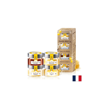 Селекция от пчелни медове от Франция - Miels De France, 4 бр. x 60 g