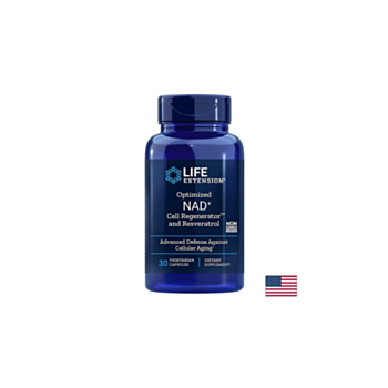 Никотинамид рибозид и ресвератрол - клетъчно здраве - Optimized NAD+ Cell Regenerator™ and Resveratrol, 30 капсули