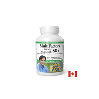 Витамини и Минерали за Мъже 50+ MultiFactors, 90 V капсули Natural Factors