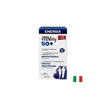 Жизненост и енергия 50+ SanaVitality, 12 сашета с течност х 10 ml