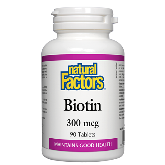 Natural Factors Biotin/ Биотин 300 mcg капс. x 90