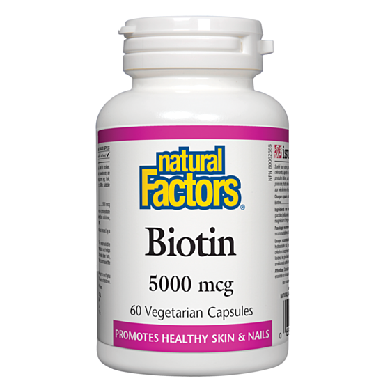 Natural Factors Biotin /  Биотин 5000 µg капс. x 60