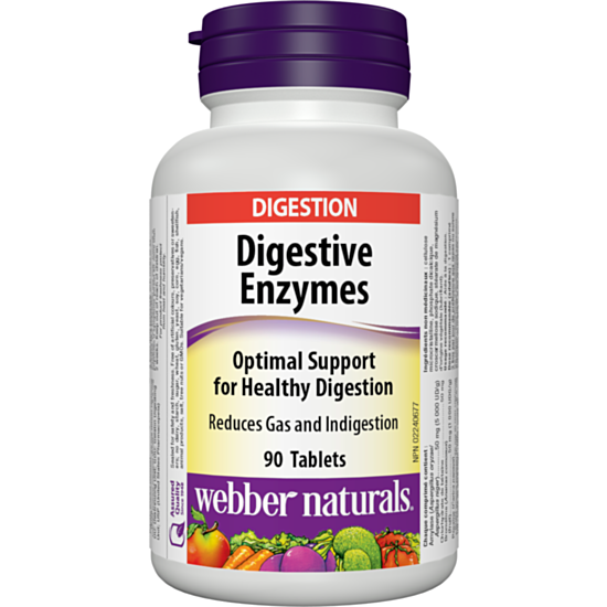 Webber DIGESTIVE ENZYMES / ХРАНОСМИЛАТЕЛНИ ЕНЗИМИ ТАБЛ. 182МГ Х 90
