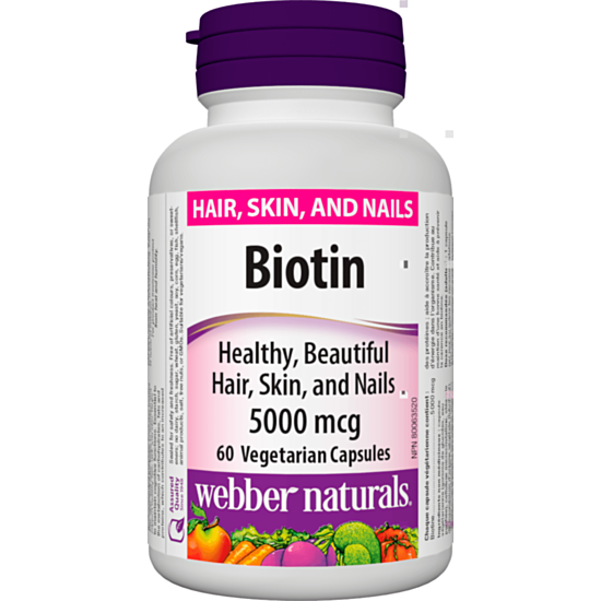 Webber Biotin / БИОТИН КАПС. 5000МКГ Х 60