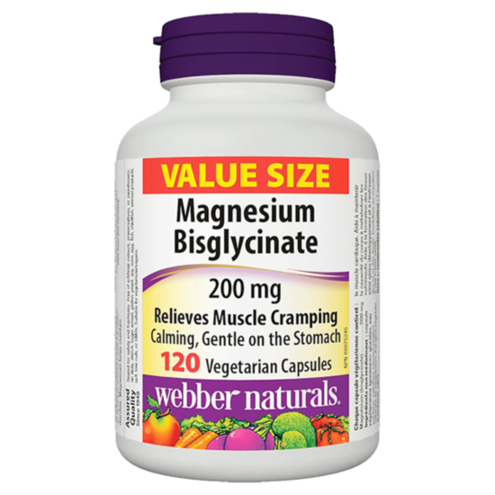 Webber Magnesium / МАГНЕЗИЙ БИСГЛИЦИНАТ КАПС. 200МГ X 120