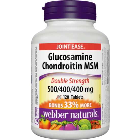 Webber Glucosamine, Chondroitin, MSM / ГЛЮКОЗАМИН, ХОНДРОИТИН И МСМ ТАБЛ. 1300МГ Х 120
