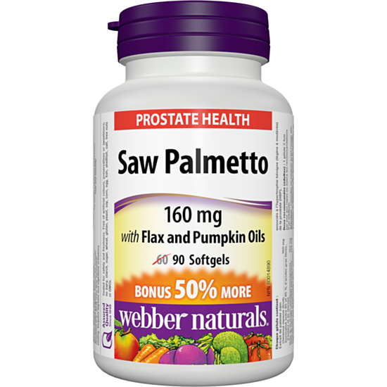Webber Saw Palmetto with Flax and Pumpkin Oils/ САО ПАЛМЕТО С ЛЕНЕНО И ТИКВЕНО МАСЛО КАПС. Х 90