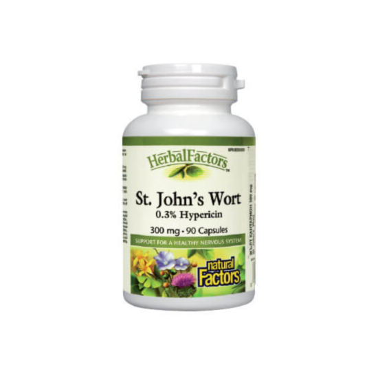 Natural Factors St. John’s Wort / Жълт кантарион капс. x 90