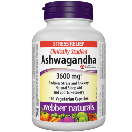 Webber Ashwaganda /АШВАГАНДА КАПС. 300МГ Х 120