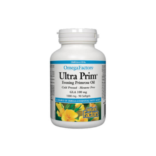 Natural Factors O.F. Ultra Prim Evening Primrose Oil / Вечерна иглика масло капс. x 90