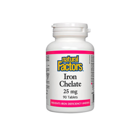 Natural Factors Iron Chelate / Желязо (хелат) табс. x 90