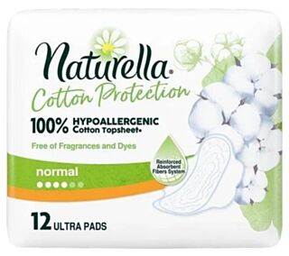 НАТУРЕЛА ДАМСКИ ПРЕВРЪЗКИ COTTON PROTECTION НОРМАЛ Х 12