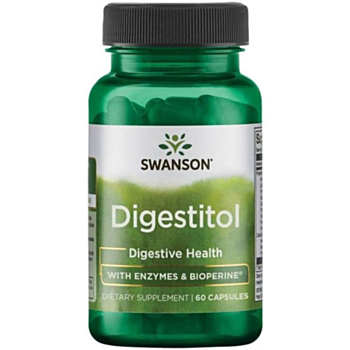 СУОНСЪН ДИДЖЕСТИТОЛ С ЕНЗИМИ И БИОПЕРИН КАПС. Х 60 