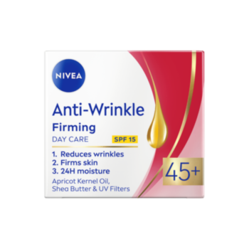 НИВЕА ANTI-WRINKLE+ СТЯГАЩ ДНЕВЕН КРЕМ ПРОТИВ БРЪЧКИ 45+ 50МЛ 81271 В
