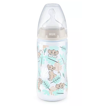 НУК РР ШИШЕ TEMPERATURE CONTROL 300МЛ+БИБЕРОН СИЛИКОН LION KING 6-18М 10741764