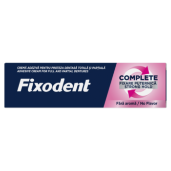 ФИКСОДЕНТ ФИКСИРАЩ КРЕМ ЗА ЗЪБНИ ПРОТЕЗИ NO FLAVOR 47 ГР