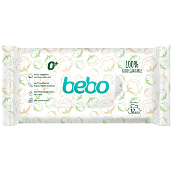 БЕБО ВЛАЖНИ КЪРПИЧКИ БИОРАЗГРАДИМИ 12БР