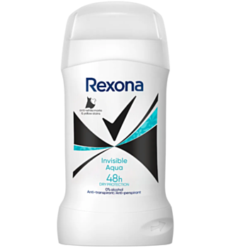 РЕКСОНА ДЕЗОДОРАНТ СТИК INVISIBLE AQUA 50МЛ