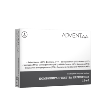 ТЕСТ КОМБИНИРАН ЗА НАРКОТИЦИ 12 В 1 АДВЕНТ ЛАЙФ 