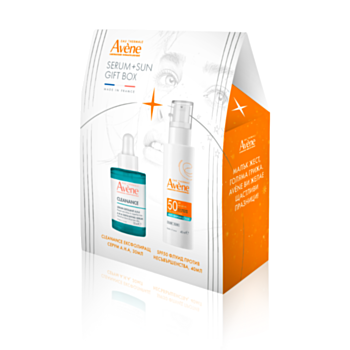 АВЕН КОМПЛЕКТ КЛЕАНАНС ЕКСФОЛИРАЩ СЕРУМ A.H.A 30МЛ+СЛЪНЦЕ SPF50 ФЛУИД ПРОТИВ НЕСЪВЪРШЕНСТВА 40МЛ