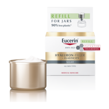 ЮСЕРИН ХИАЛУРОН ФИЛЪР+ЕЛАСТИСИТИ НОЩЕН КРЕМ ЗА ЛИЦЕ 50МЛ ПЪЛНИТЕЛ