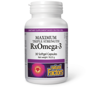 NF RX ОМЕГА-3 MAXIMUM TRIPLE STRENGHT РИБЕНО МАСЛО  КАПС. 1425МГ Х 30 NF8918GNU С