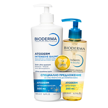 БИОДЕРМА КОМПЛЕКТ АТОДЕРМ ИНТЕНЗИВ БАЛСАМ 500МЛ+ДУШ ОЛИО 200МЛ