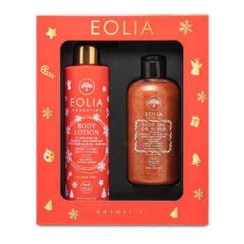 EOLIA КОМПЛЕКТ MELOMAKARONO ЛОСИОН ЗА ТЯЛО 250МЛ+СКРАБ ЗА ТЯЛО 250МЛ