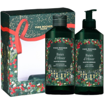 ИВ РОШЕ КОМПЛЕКТ ЗИМНИ ЧЕРВЕНИ ПЛОДОВЕ ДУШ ГЕЛ 400МЛ+МЛЯКО ЗА ТЯЛО 390МЛ