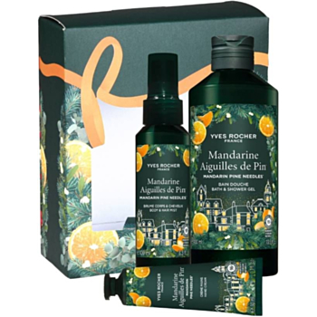 ИВ РОШЕ КОМПЛЕКТ МАНДАРИНА И БОРОВИ ИГЛИЧКИ ДУШ ГЕЛ 400МЛ+МИСТ 100МЛ+КРЕМ ЗА РЪЦЕ 30МЛ