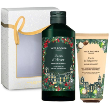 ИВ РОШЕ КОМПЛЕКТ ЗИМНИ ЧЕРВЕНИ ПЛОДОВЕ ДУШ ГЕЛ 400МЛ+МЛЯКО ЗА ТЯЛО КАРИТЕ 200МЛ