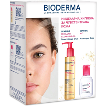 БИОДЕРМА КОМПЛЕКТ СЕНСИБИО ПОЧИСТВАЩО ОЛИО 150МЛ+СЕНСИБИО МИЦЕЛАРНА ВОДА 100МЛ