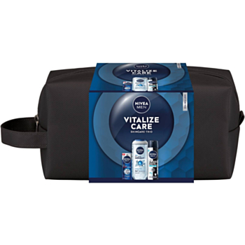 НИВЕА КОМПЛЕКТ МЕН  VITALIZE CARE СЕРУМ ПРОТИВ БРЪЧКИ 30МЛ+ДУШ ГЕЛ 250МЛ+ДЕЗО СПРЕЙ 150МЛ