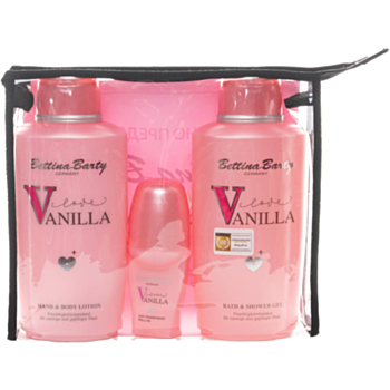 БЕТИНА БАРТИ КОМПЛЕКТ VANILLA LOVE ДУШ ГЕЛ 500МЛ+ЛОСИОН ЗА ТЯЛО 500МЛ+РОЛ ОН 50МЛ