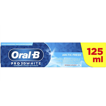 ОРАЛ-Б ПАСТА ЗА ЗЪБИ PRO-3D WHITE ARCTIC 125МЛ