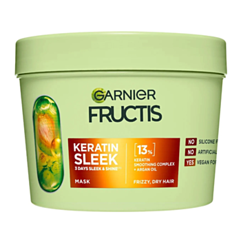 ГАРНИЕ ФРУКТИС KERATIN SLEEK МАСКА 370МЛ
