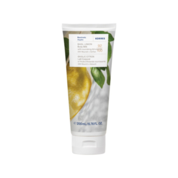 KORRES МЛЯКО ЗА ТЯЛО С ЕКСТРАКТ ОТ БОСИЛЕК И ЛИМОН 200МЛ