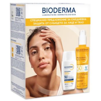 БИОДЕРМА КОМПЛЕКТ ФОТОДЕРМ XDEFENSE ФЛУИД SPF 50+ БЕЗЦВЕТЕН 40МЛ+ФОТОДЕРМ СПРЕЙ SPF50+ 200МЛ