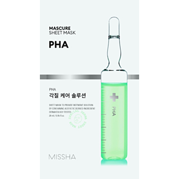 МИША ТЕКСТИЛНА  МАСКА С PHA ( ПОЛИХИДРОКСИ КИСЕЛИНИ ) 28МЛ.