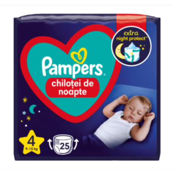 ПАМПЕРС НОЩНИ ГАЩИ VP 4 /9-15КГ/ Х 25 БР