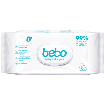 БЕБО ВЛАЖНИ КЪРПИЧКИ 99% ВОДА Х 72