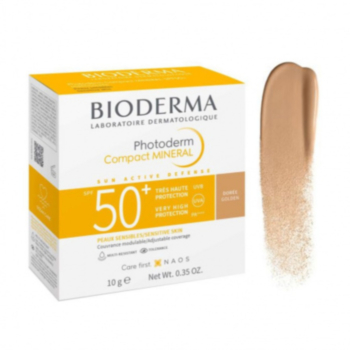 БИОДЕРМА ФОТОДЕРМ МИНЕРАЛНА КРЕМ-ПУДРА SPF50+ ЗЛАТИСТ 10ГР Х