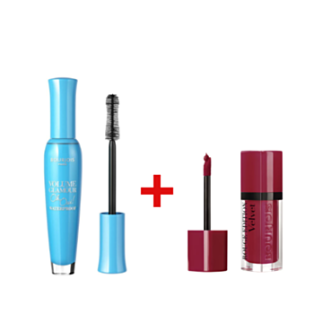 БУРЖОА КОМПЛЕКТ СПИРАЛА ГЛАМУР ВОДОУСТОЙЧИВА 7МЛ + ЧЕРВИЛО РУЖ ЕДИШЪН ВЕЛВЕТ 08