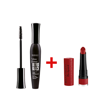 БУРЖОА КОМПЛЕКТ СПИРАЛА ГЛАМУР УЛТРА БЛЕК 7МЛ + ЧЕРВИЛО РУЖ ВЕЛВЕТ 11 