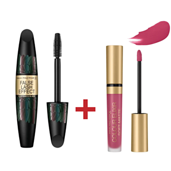 МФ КОМПЛЕКТ СПИРАЛА ФОЛС ЛАШ ЕФЕКТ RAVEN 13МЛ + ТЕЧНО ЧЕРВИЛО SOFT MATTE 020