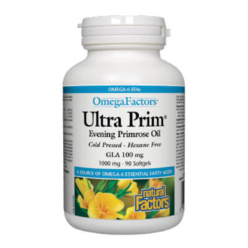 Natural Factors O.F. Ultra Prim Evening Primrose Oil / Вечерна иглика масло капс. x 90