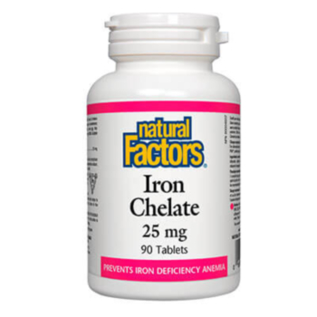 Natural Factors Iron Chelate / Желязо (хелат) табс. x 90