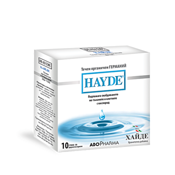 АБОФАРМА ХАЙДЕ ОРГАНИЧЕН ГЕРМАНИЙ СТИК Х 10